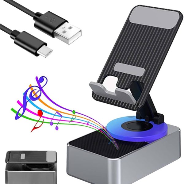 Phone Holder Bluetooth Speaker With Power bank