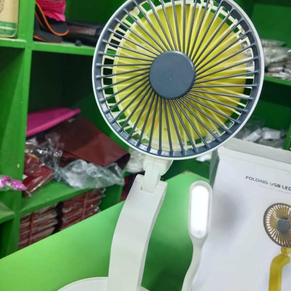 Rechargeable mini Cooling Fan With Light